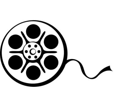 Cinema Film Tape Wall Sticker - TenStickers