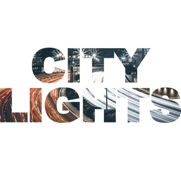 City Lights Wall Sticker - TenStickers