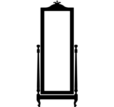 Classic Mirror Sticker - TenStickers