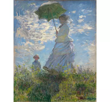 Claude Monet Umbrella Art Sticker - TenStickers