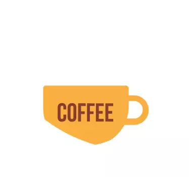 Coffee Cup Wall Sticker - TenStickers