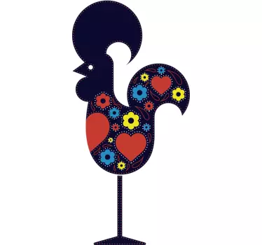 Barcelos rooster wall decor - TenStickers