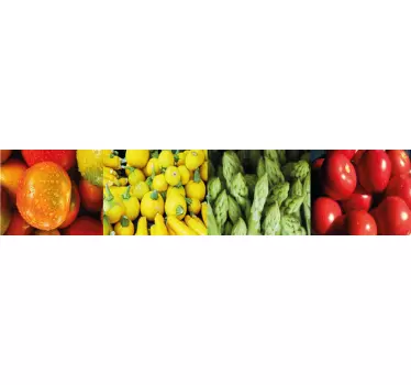 Colorful Fresh Produce cuisine wall sticker - TenStickers