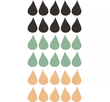 Colour Drops Wall Decals - TenStickers