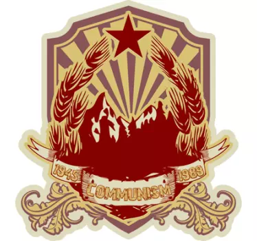 Communist Shield Wall Sticker - TenStickers