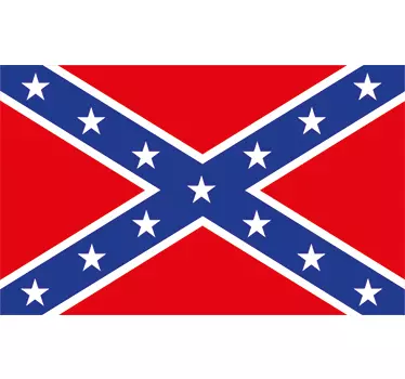 Confederate flag flag decal - TenStickers