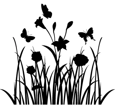 Country Daffodil Silhouette Wall Decal - TenStickers