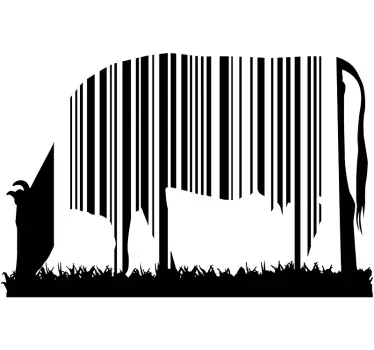 Cow Wall Sticker - TenStickers