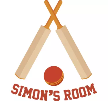 Cricket Customisable Sticker - TenStickers