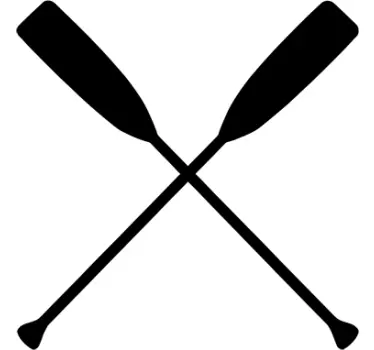Crossed Ores Sticker - TenStickers