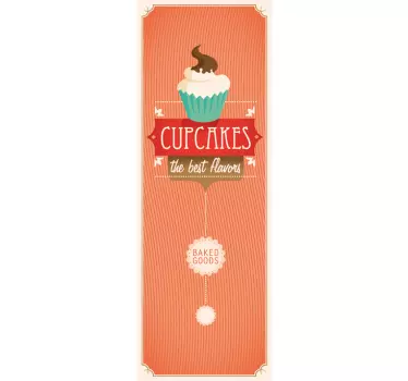 Cupcakes Fridge Sticker - TenStickers