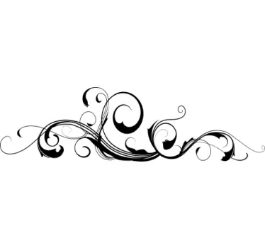 Curvy Strokes Wall Sticker - TenStickers