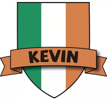 Custom Ireland Flag Wall Sticker - TenStickers