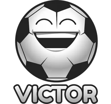 Custom Soccer football decal - TenStickers