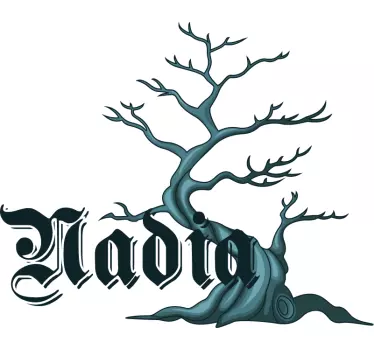 Custom Tree Design science sticker - TenStickers