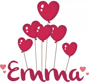 Customisable Balloons Kids Wall Sticker - TenStickers