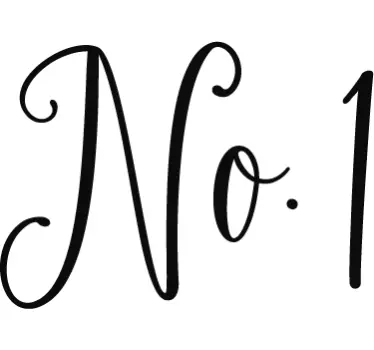 customizable number wall decal - TenStickers