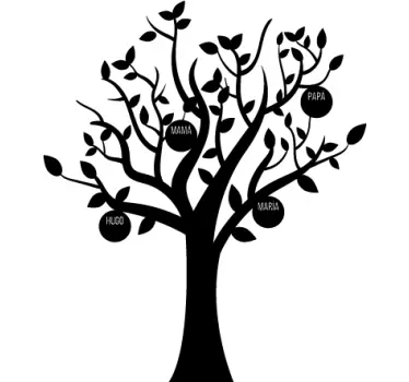 Customizable tree hanger coat hanger decal - TenStickers