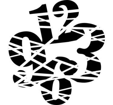 Cut Wall Clock Sticker - TenStickers