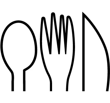 Cutlery Wall Sticker - TenStickers