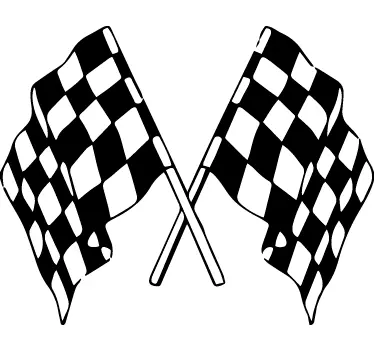damier wall decal - TenStickers