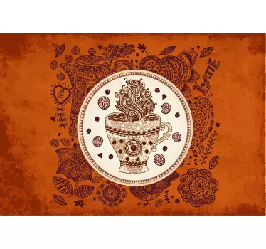 Decorative Coffee Laptop Sticker - TenStickers