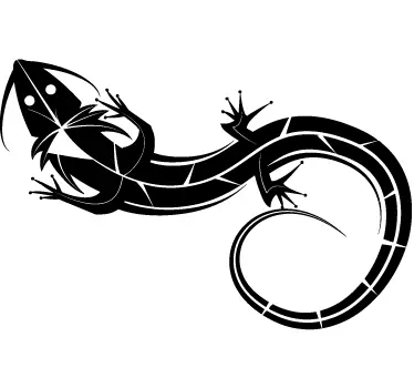 Decorative Gecko Wall Art Sticker - TenStickers