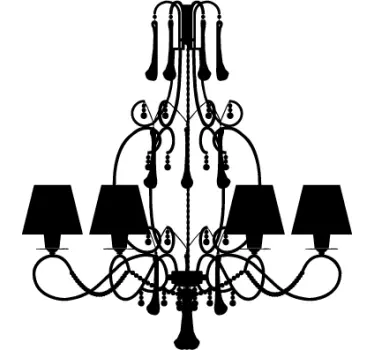 Decorative Hanging Lamp Sticker - TenStickers