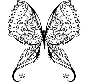 Detailed butterfly butterfly decal - TenStickers