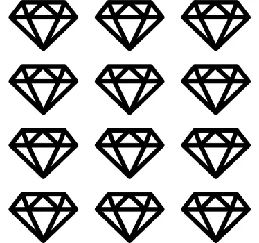 Diamond blade object wall decal - TenStickers
