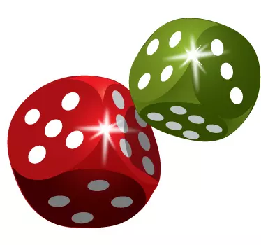 Dice Wall Sticker - TenStickers