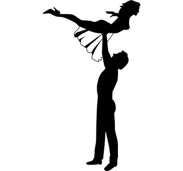 Dirty Dancing Silhouette Sticker - TenStickers