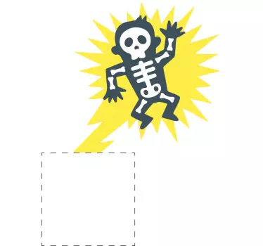 Electrocuted Man Light Switch Sticker - TenStickers