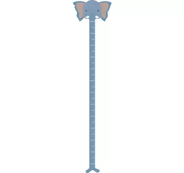 Elephant Height Chart Children's Sticker - TenStickers