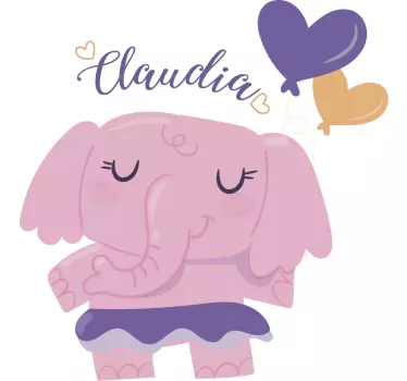Elephant Kids Sticker - TenStickers