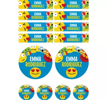 Emoji Character Personalization wall sticker - TenStickers