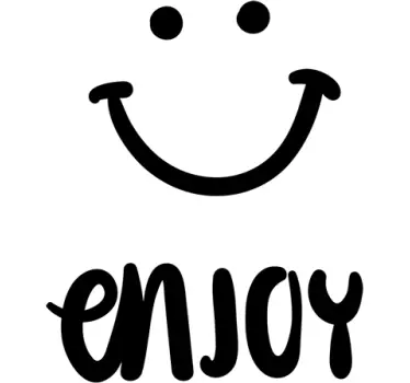 Enjoy Smile Wall Sticker - TenStickers