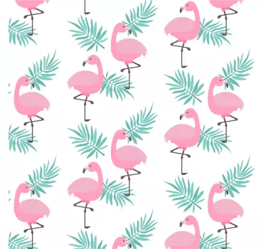 Exotic Flamingos Wall Sticker - TenStickers
