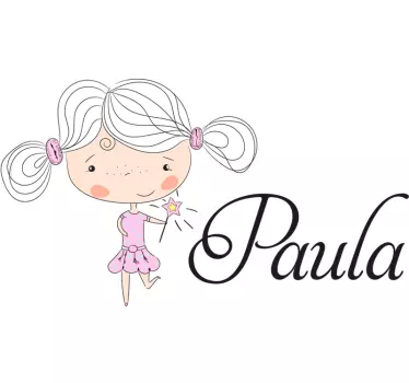 Fairy Customisable Wall Sticker - TenStickers