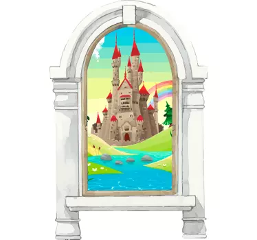 Fairy-tale Landscape Wall Sticker - TenStickers