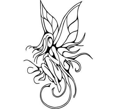 Fairy Tattoo Decorative Sticker - TenStickers