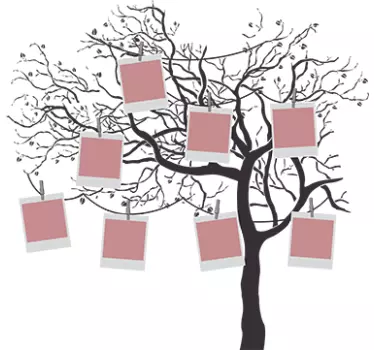 Family tree tree wall decal - TenStickers