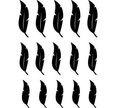 Feathers bird sticker - TenStickers