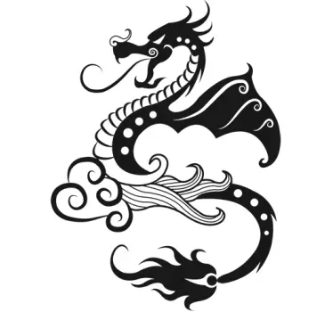 Fire Dragon Decal - TenStickers