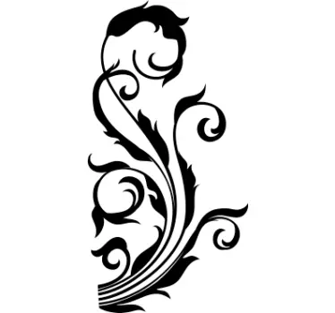 Floral Element Wall Sticker - TenStickers