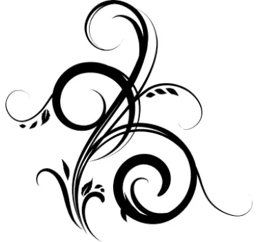 Floral Filigree Sticker - TenStickers