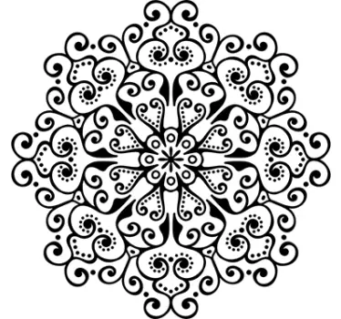 Floral Mandala Decorative Wall Mural - TenStickers