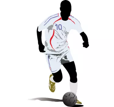 Football Player Wall Decal - TenStickers
