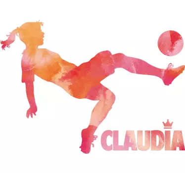 Football sticker custom football player - TenStickers