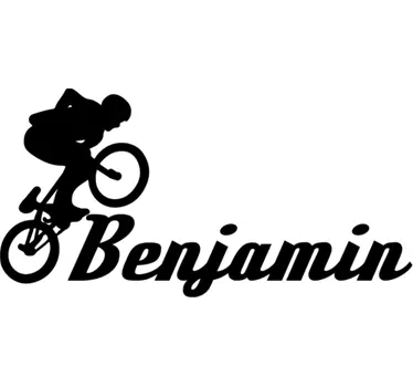 Freestyle customizable cycling wall sticker - TenStickers